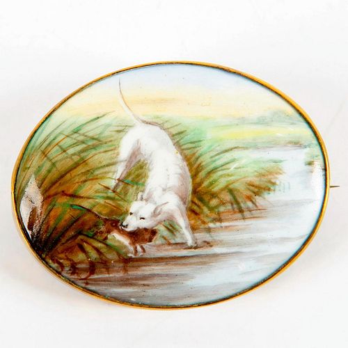 ROYAL DOULTON PORCELAIN BROOCH  397b4d