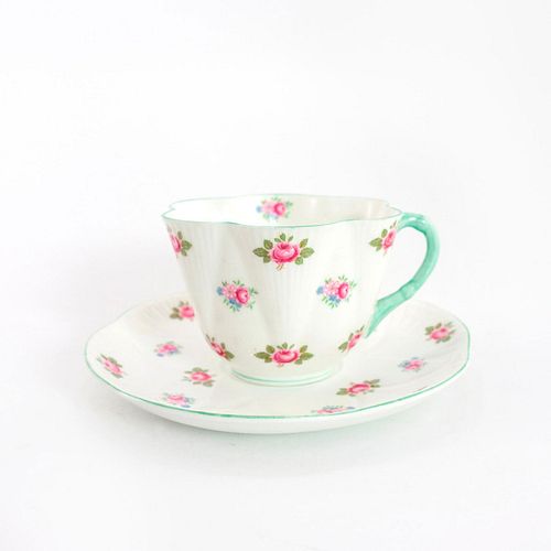 SHELLEY FINE BONE CHINA DAINTY CUP AND