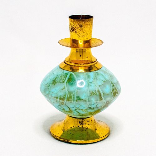 UNUSUAL DELFT CANDLESTICK HOLDER MID-CENTURY