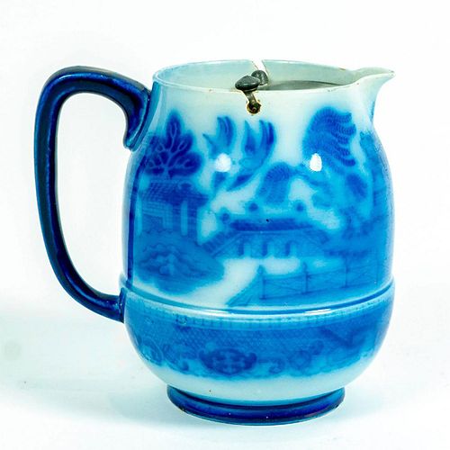 DOULTON BURSLEM, BLUE WILLOW PITCHER