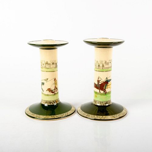 PAIR OF ROYAL DOULTON BAYEAUX TAPESTRY