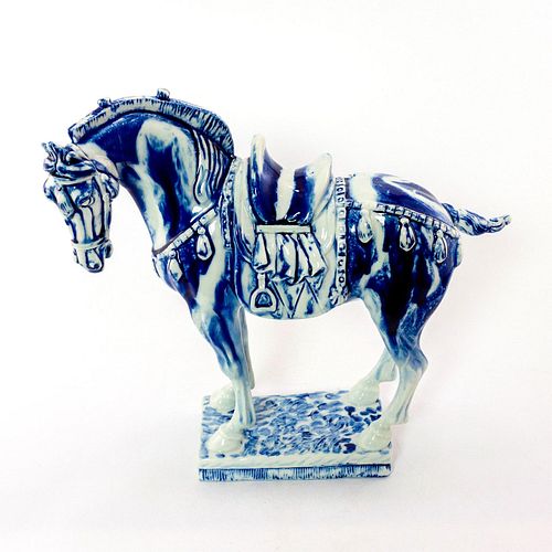 BLUE FLAMBE FIGURINE TANG HORSEBA25 398087