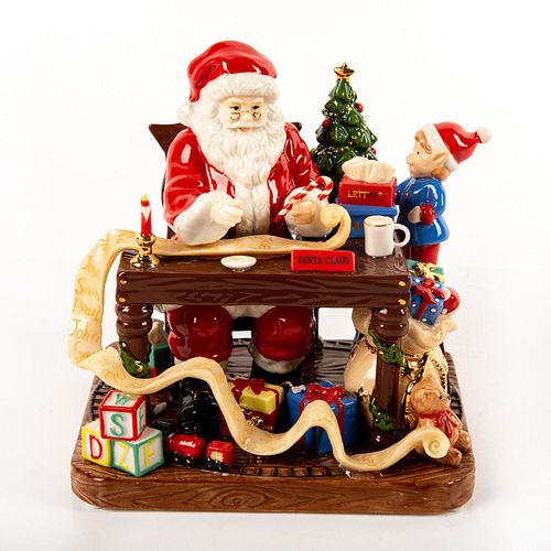 SANTA MAKES HIS LIST HN5468 ROYAL 39810b