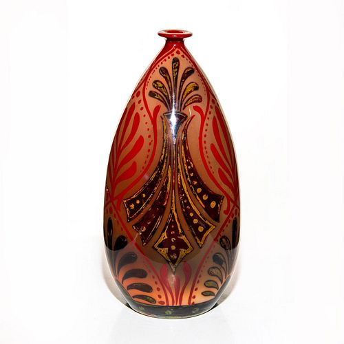 BERNARD MOORE POTTERY FLAMBE VASEArt 3981bb