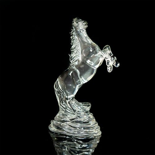 WATERFORD CRYSTAL FIGURINE, REARING