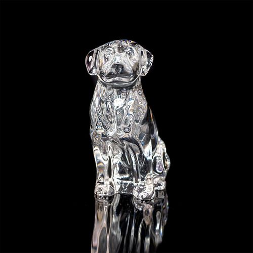 WATERFORD CRYSTAL DOG FIGURINE,