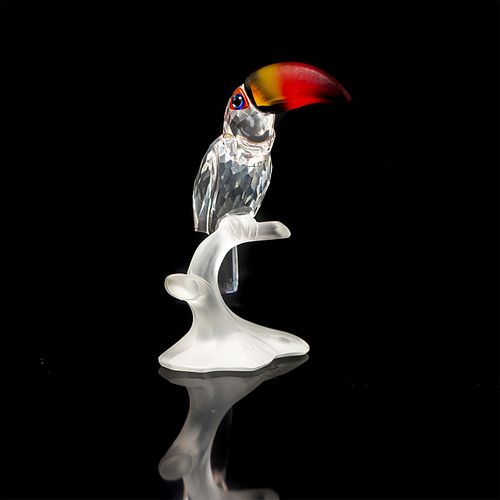 SWAROVSKI CRYSTAL FIGURINE, TOUCANFeathered