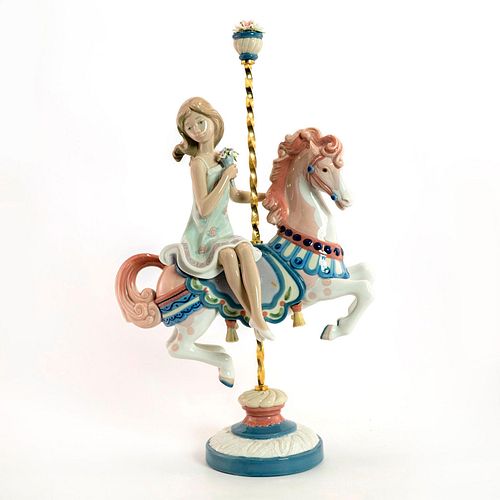 GIRL ON CAROUSEL HORSE 1001469