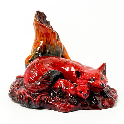 ROYAL DOULTON FLAMBE COLORWAY FIGURINE,