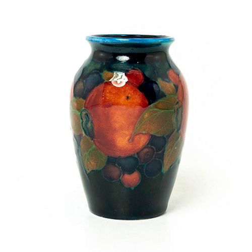 SMALL MOORCROFT POTTERY VASE, POMEGRANATE