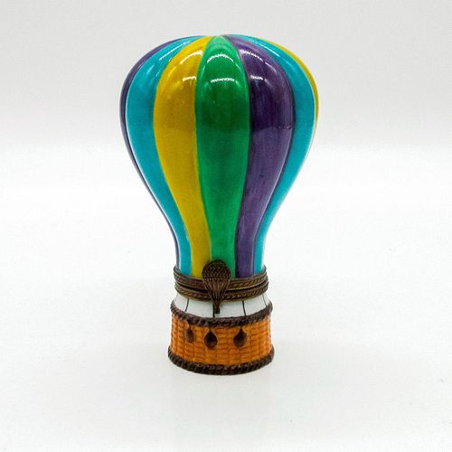 LIMOGES FRANCE HOT AIR BALLOON TRINKET