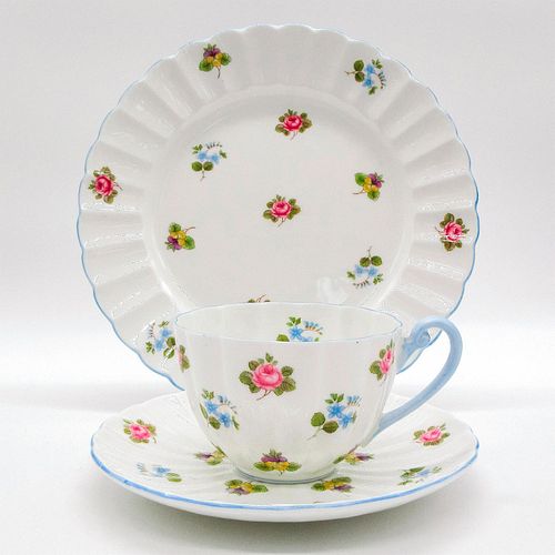 3PC SHELLEY TEA SET TRIO ROSES 396077