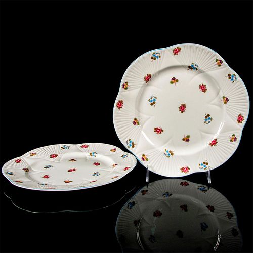 2PC SHELLEY ENGLAND DINNER PLATES  396080