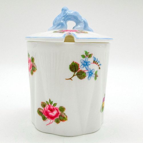 SHELLEY ENGLAND JAM/JELLY JAR, ROSE