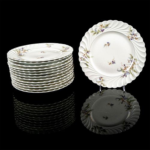 18PC HAVILAND DINNER PLATES, ORSAYWhite