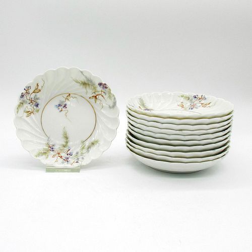 11PC HAVILAND FRUIT AND DESSERT BOWLS,