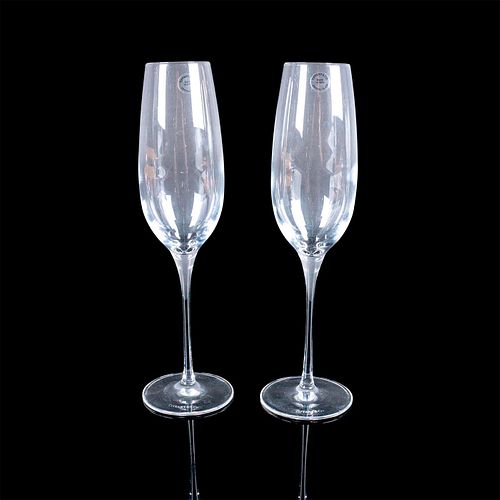 PAIR OF TIFFANY & CO CRYSTAL CHAMPAGNE