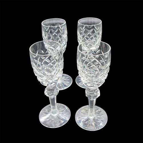 4PC WATERFORD CRYSTAL CORDIAL GLASSES  3960d8