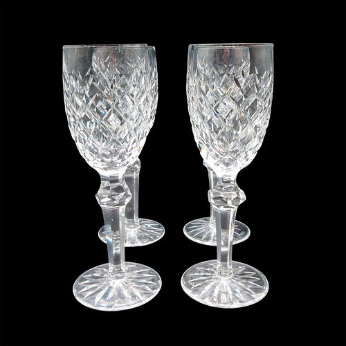 4PC WATERFORD CRYSTAL SHERRY GLASSES  3960d9