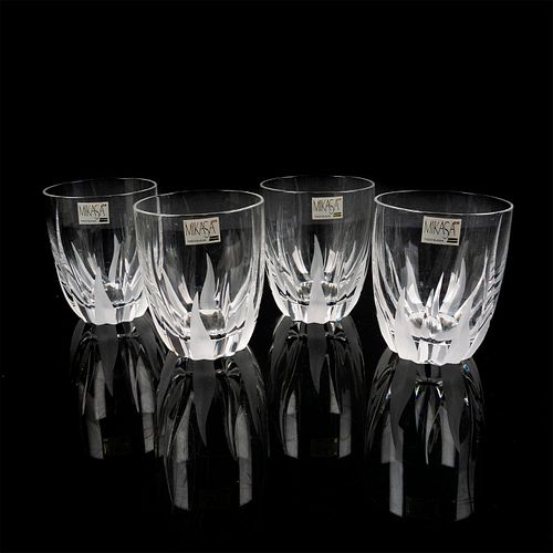 4PC MIKASA DOUBLE OLD FASHION CRYSTAL 3960d5