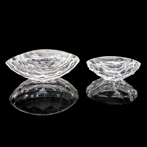 2PC STEUBEN CRYSTAL OPEN DISHES  3960f1