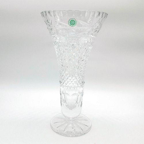 GALWAY IRISH CRYSTAL FLOWER VASEA heavy