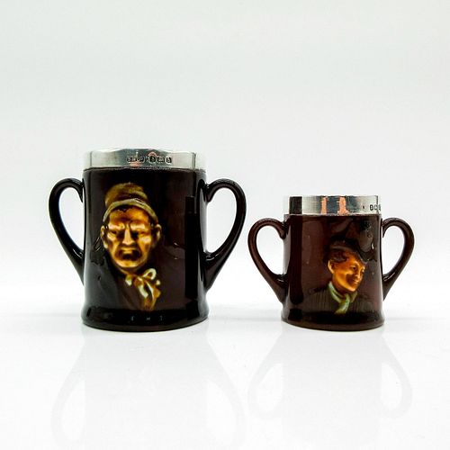 2PC MINIATURE LOVING CUPS, DICKENS