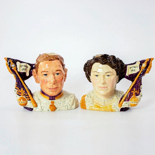 2PC DOULTON CHARACTER JUG, KING