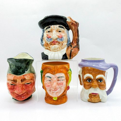 4PC PORCELAIN CHARACTER JUGS VARIOUSAssortment 396474