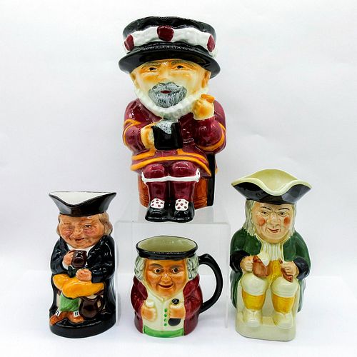 4PC MEDIUM AND LARGE TOBY JUGS,