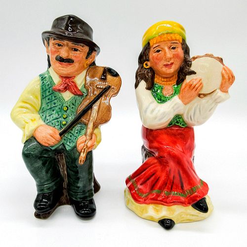 PAIR ROYAL DOULTON ROMANY TOBIES 3964b3