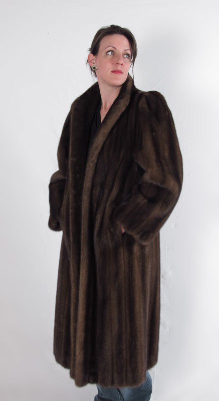 FULL LENGTH MINK COAT Long sleeves 396646