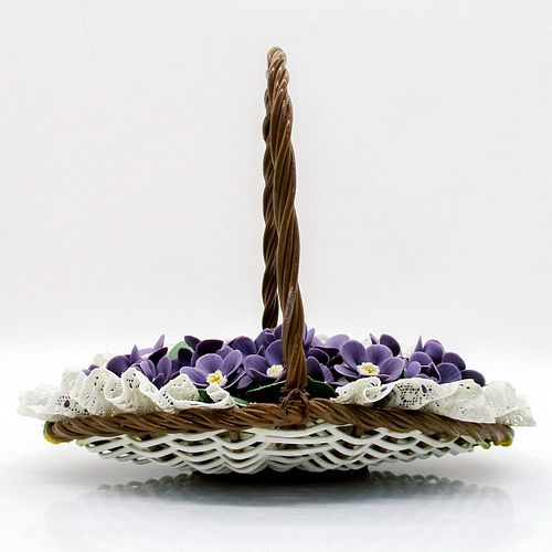 FLAT BASKET OF VIOLETS 1001576 - LLADRO