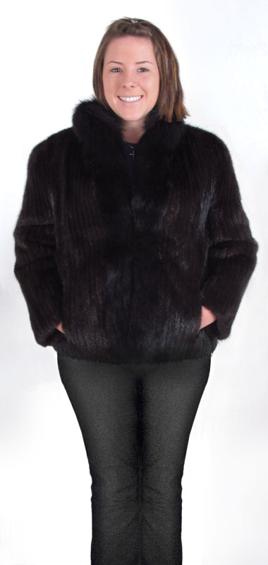 LAZARUS BLACK MINK AND FOX FUR