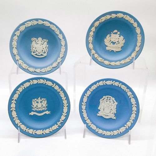 SET OF 4 WEDGWOOD PALE BLUE JASPERWARE 396844