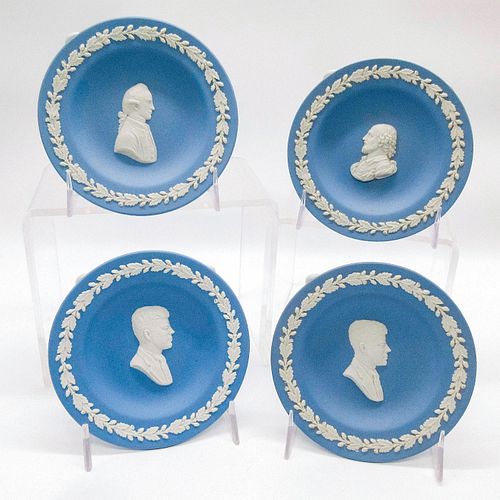 SET OF 4 WEDGWOOD PALE BLUE JASPERWARE 396847