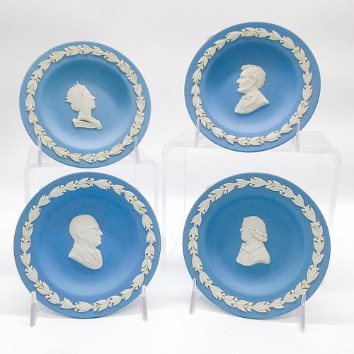 SET OF 4 WEDGWOOD PALE BLUE JASPERWARE 396848