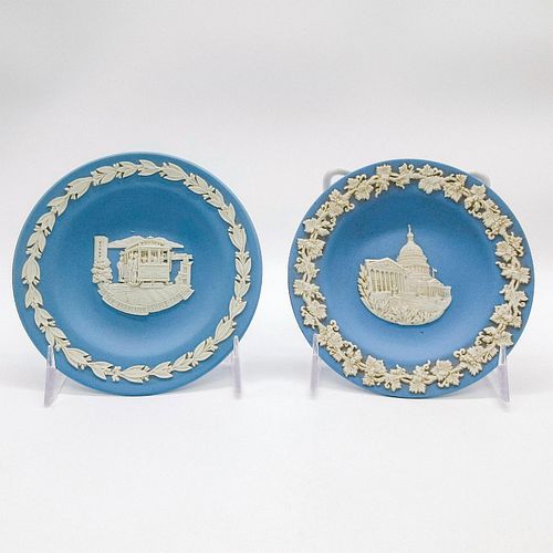 SET OF 2 WEDGWOOD PALE BLUE JASPERWARE 396843