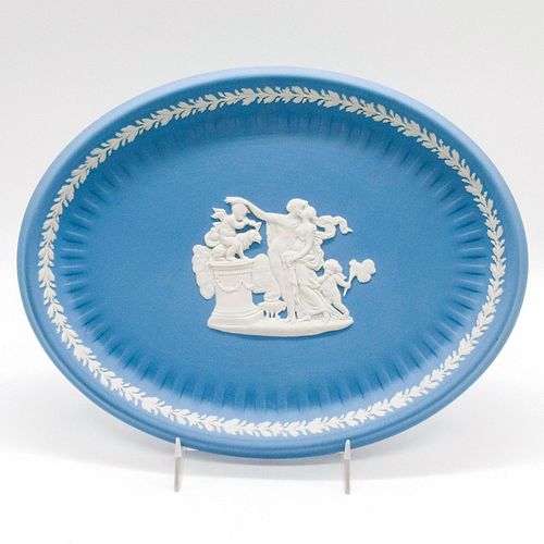 WEDGWOOD PALE BLUE JASPERWARE OVAL 39685f