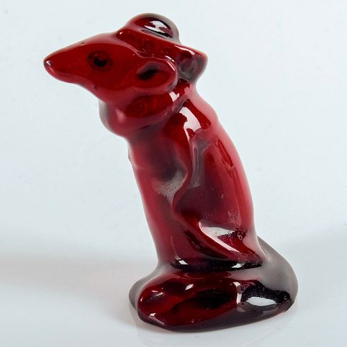 ROYAL DOULTON UNRECORDED FLAMBE MOUSE