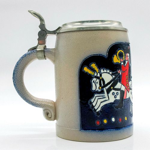 REINHOLD MERKELBACH BEER STEIN, POSTILION