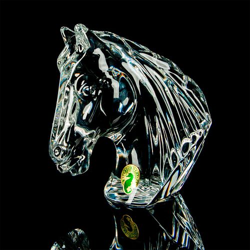WATERFORD LEAD CRYSTAL HORSE BUST