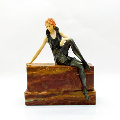 ART DECO BRONZE AND CELLULOID FIGURAL  396b93