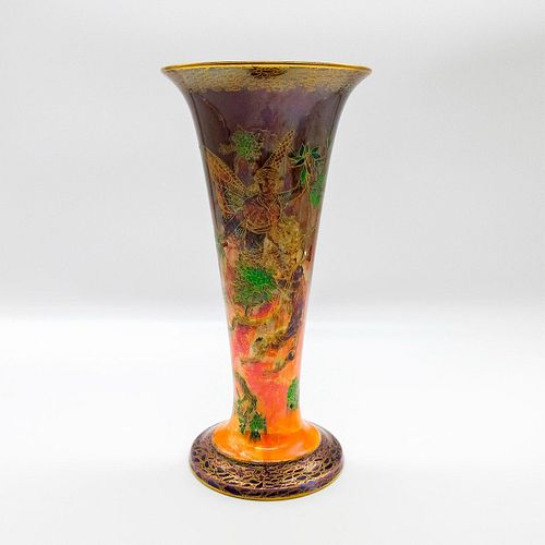 WEDGWOOD FAIRYLAND LUSTRE VASE, BUTTERFLY