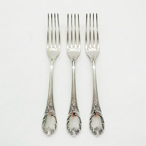 3PC CHRISTOFLE MARLY PATTERN SILVER