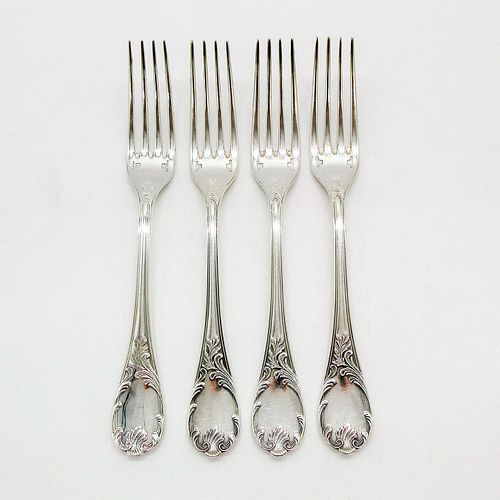 4PC CHRISTOFLE MARLY PATTERN SILVER 396c11