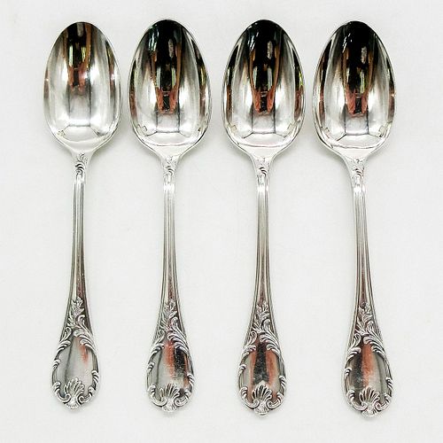 4PC CHRISTOFLE MARLY PATTERN SILVER 396c1b