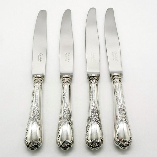 4PC CHRISTOFLE MARLY PATTERN SILVER 396c16