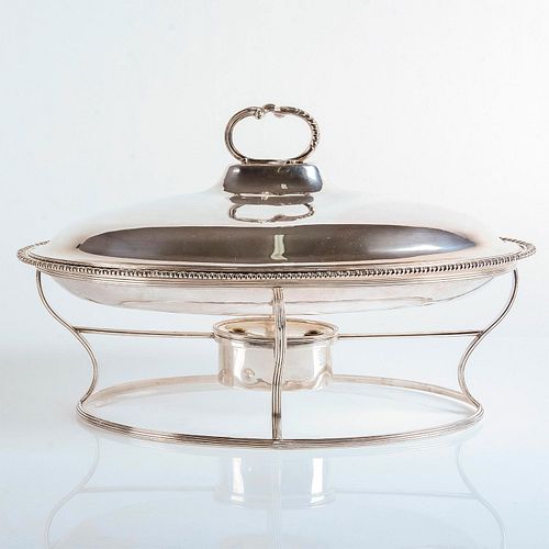 GEORGIAN STERLING SILVER CHAFING DISH