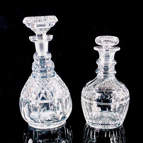 2PC VINTAGE CUT GLASS DECANTERSClear 396c40